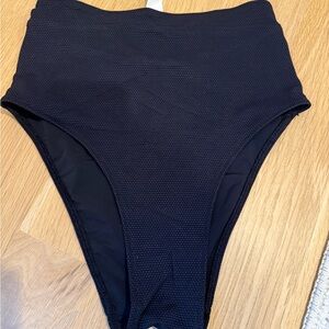 Lululemon Athletica Textured Black Bikini Bottom